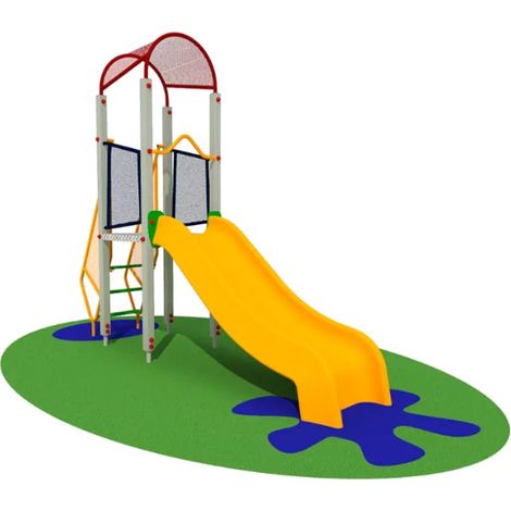 Torretta piccola Vega 1107 Giochipark alluminio scivolo H98cm EN 1176 2-8 anni
