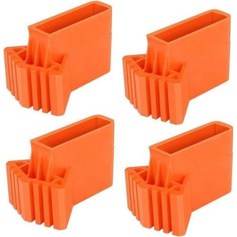 4 Pièces Couvre-Pieds D'échelle,Pieds D'escalier Antidérapants en PVC pour Escaliers Revêtements en Caoutchouc Antidérapants, Coussin de Protection D'échelle pour échelles Télescopiques,etc (1/5)