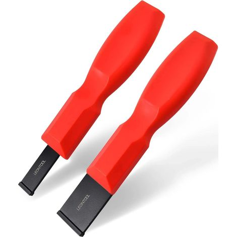 Ensemble de grattoir en carbure 2 pièces 1-1/4 pouce et 5/8 pouce Super joint Outil de grattoir pour le métal, l’automobile, l’enlèvement des joints, l’accumulation et les résidus de carbone (1/5)