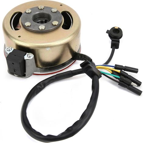 Stator d’allumage + volant magnétique pour moteur Lifan 50 à 125cc, quad, dirt bike, pit bike, réparation moto (1/5)