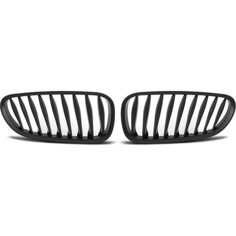 Paire de grilles de calandre BMW Z4 E85 LCI de 2006 a 2008 Noir mat-27318083 (1/4)