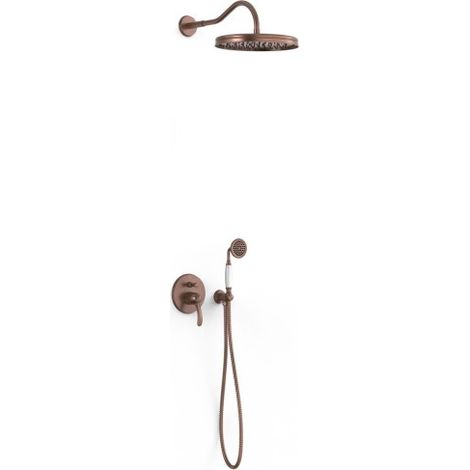 Kit mitigeur encastré 2 voies pour douche Tres Clasic Volcanic - TRES 24218003VO