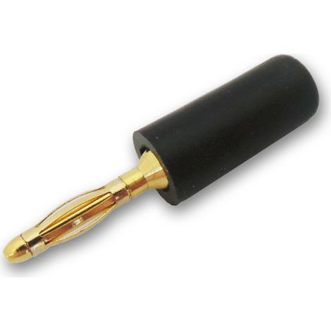 Fiche banane RS PRO Noir Mâle 8A 50V