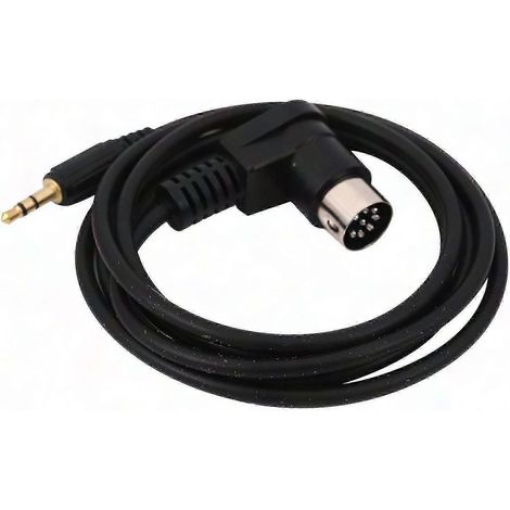 Adaptateur Audio 3,5mm Jack pour Autoradio, Câble Mini Jack AUX 8 Broches M-BUS Changeur CD, Compatible avec Prise Dorée (cva) (1/5)