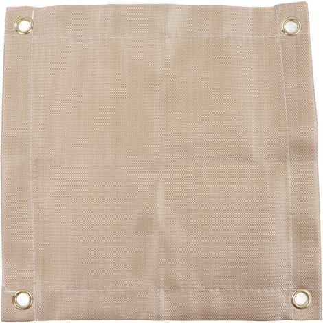 Feuerfeste Matte aus Fiberglas, hochtemperaturbeständig, Feuerstellenmatte für den Außenbereich, Zubehör für Grillen, Camping, Picknick, Mini, 30 x 30 cm / 11,81 x 11,81 Zoll (1/5)
