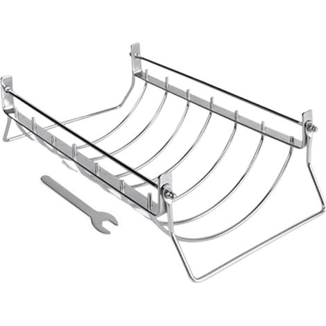 Support à côtes pour barbecue - Grille de cuisson en acier (1/5)