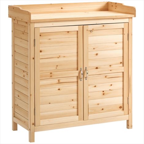 Chariot de jardin Armoire de jardin en bois massif 83 x 40 x (1/5)