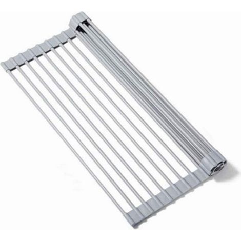 Faltbarer Tellerabtropfständer, Grill-Trockenständer, 18 Silikonschläuche, multifunktionaler Obst- und Gemüsetrockner, 44,533 cm, 1 Stück (1/4)