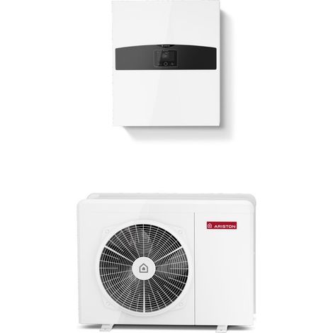 Ariston Group – Pompe à chaleur air/eau monobloc 8 kW – Classe A+++ – Fonctionnement silencieux – Compatible avec radiateurs et plancher chauffant (1/2)