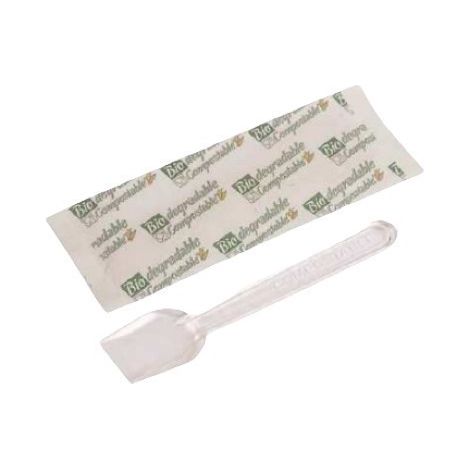 Cuillère à Glace en Bioplastique Enveloppée - Lot de 1000 - SDG