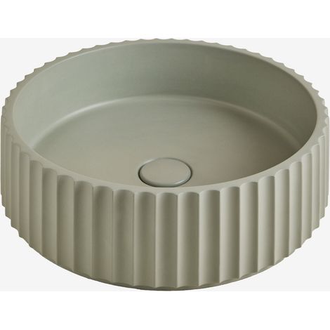 Lavabo redondo Ø40 cm en cemento Teide SKLUM       