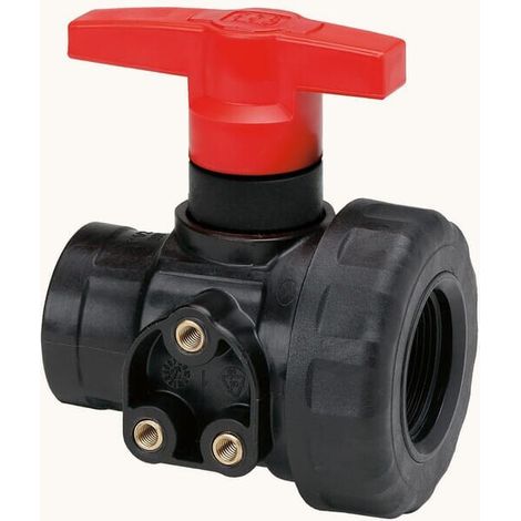 Supporto pannello rubinetto a sfera 3/4" 2 vie GEOLINE 8217201 (1/2)