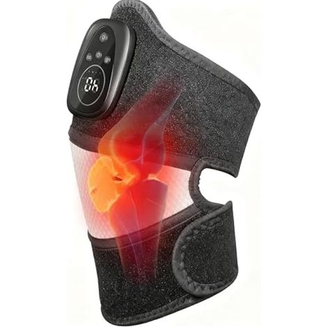 Massaggiatore riscaldante per ginocchia, pacchetto massaggiante riscaldante 3 in 1, adatto per ginocchia, spalle e gomiti. (1/5)
