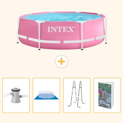 Intex Piscine Tubulaire Ronde - 244x76 cm - 5-pièces SCB122 (1/5)