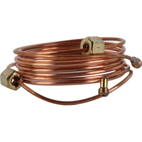 Kit de tuyauterie pour manomètre de pression d'huile mécanique, tuyau en cuivre de 72 pouces, kit d'installation avec raccords pour voiture et camion (1/5)