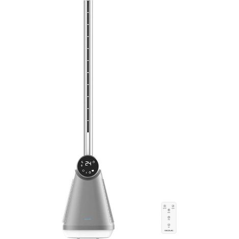 Cecotec – Ventilateur colonne EnergySilence 9890 sans pales – 50W – 3 vitesses – Oscillation 40° – Minuterie 15h – Design élégant (1/5)
