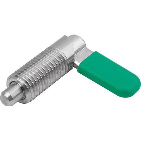 KIPP Sperrriegel M12x1,5 Ø8 Edelstahl blank Form C mit Gewindehülse Kappe (1/3)