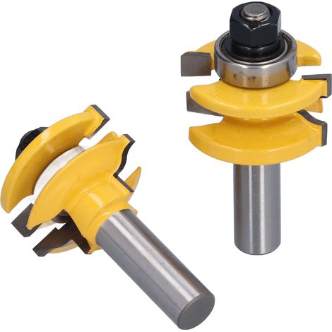 Set mit 2 1/2-Zoll-Hartmetall-Fräsern für Holz, Möbeltüren, Holzbearbeitung mit Verbindungen (1/5)