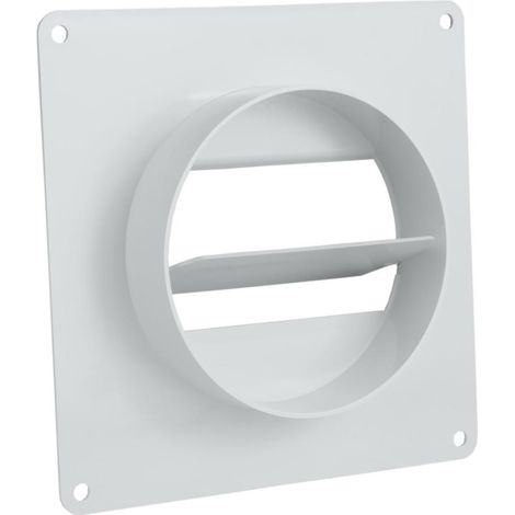 Connecteur de conduit airRoxy 02-506 avec clapet anti-retour carré (1/2)