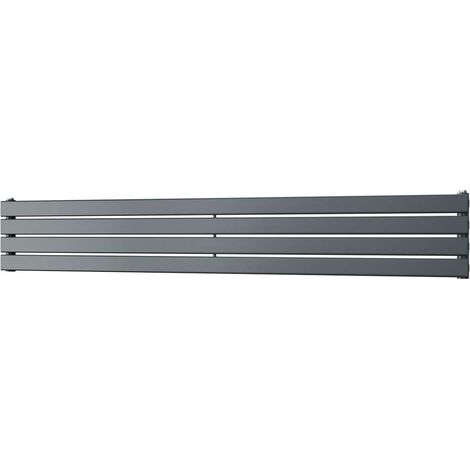 Typhoon Axis - Anthracite Horizontal Radiator H272mm x W1800mm Single Panel (1/3)