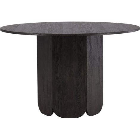 Table à Manger Ronde "Tekla" 120cm Noir