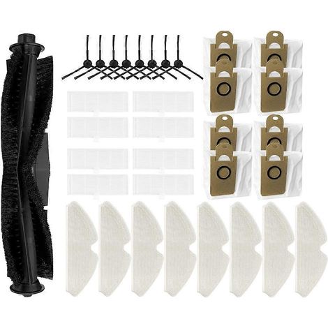 Pour Proscenic M7 Pro / Lenovo T1 Pro / T1s Pro / Cleaner T1 / HONITURE Q6 Brosse latérale principale Filtre Sac à poussière (1/5)
