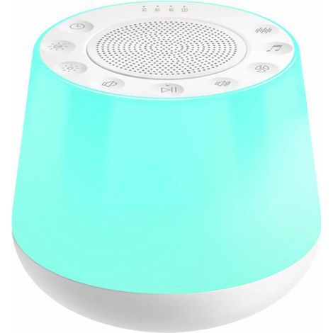 Luce colorata a respiro con rumore bianco, monitor del sonno, striscia luminosa ambientale multifunzionale, altoparlante Bluetooth, luce notturna per bambini (1/5)