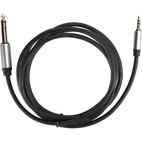 Câble audio 3,5 mm à 6,5 mm mâle vers mâle, qualité HiFi, pour téléphone, 1,8 m