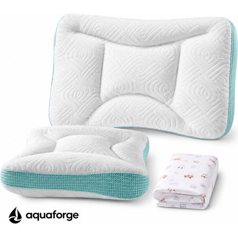Almofada Cervical Ergonómica Algodão Respirável 50 x 33 cm (1/5)
