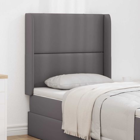 Kopfteil Ohr Grau 80 x 16 x 4 cm PVC