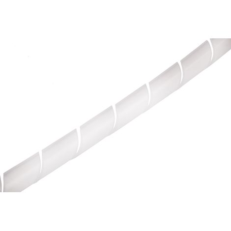 Gaine de câble spiralée RS PRO, Ø 6mm 8mm, en Polyéthylène ( Prix pour Bobine de 30 Mètres )