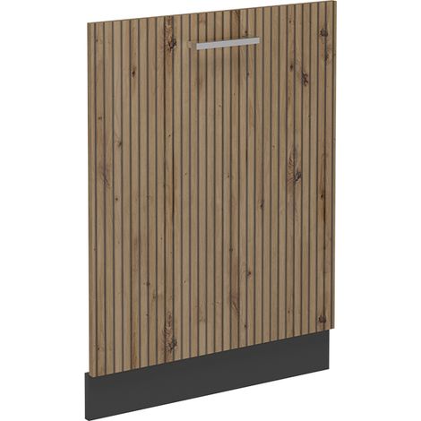 Tapa del lavavajillas R-Line, Roble artesanal, 60 cm sin encimera, Vicco