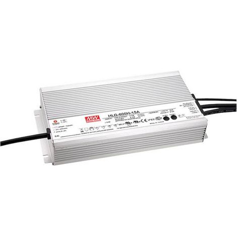 Mean Well HLG-600H-24A Driver per LED, Trasformatore per LED Tensione costante, Corrente costante 600 W 25 A 24 V/DC Ci (1/3)