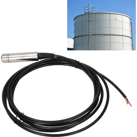 Transmetteur de niveau submersible T3000, capteur de niveau d'eau haute précision, alimentation : 10-30 V CC, signal de sortie : RS-485, longueur de câble : 7 m (1/5)