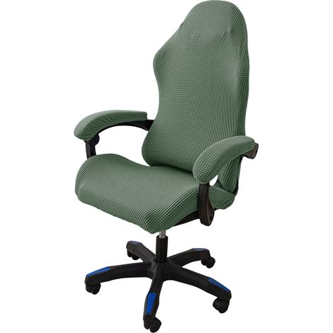 1 Ensemble Housse de chaise, Tissu Jacquard extensible, Anti-griffures chat, Pour chaise bureau gamer (1/5)