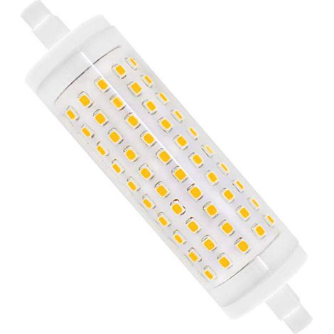 Ampoule LED R7S 118 mm 15 W Blanc chaud 3000 K à intensité variable Équivalent à J118 R7S 150 W-200 W Lampe stylo halogène AC 220 V R7S LED céramique pour studio/salon [Classe énergétique A]