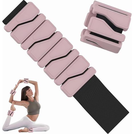 Ensemble de Bracelets Poids Réglables pour Poignet et Cheville 0.9 kg au Total pour Hommes et Femmes (0.45 kg Chacun) – Parfaits pour Fitness à Domicile, Jogging, Yoga, Natation, Pilates, Cyclisme et (1/5)