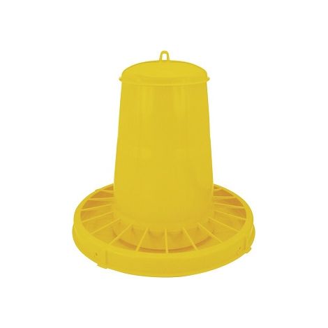 KERBL Comedero Automático para Aves de Corral, Amarillo,