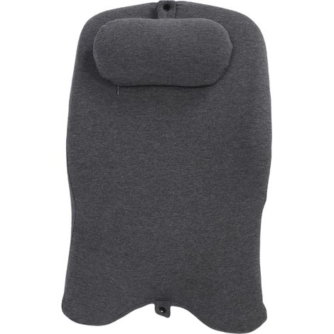 Oreiller de repos en mousse à mémoire de forme, soutien lombaire, oreiller de lecture avec appui-tête et repose-jambes, gris, pour dormir à la maison ou au bureau. (1/5)