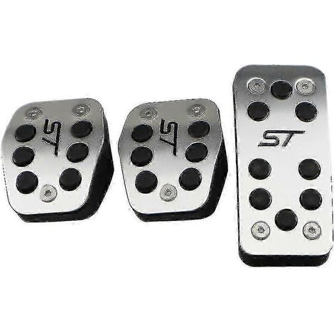 Pédales de voiture Lilmanta en acier inoxydable compatibles avec les modèles Focus 2 Mk2, Focus 3 Mk3, Kuga, Escape ST et modèles 2009-2017. (1/5)