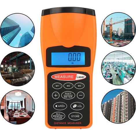 CP-3007 - Appareil de mesure ultrasonique portable à affichage LCD, portée jusqu'à 18 mètres (1/5)