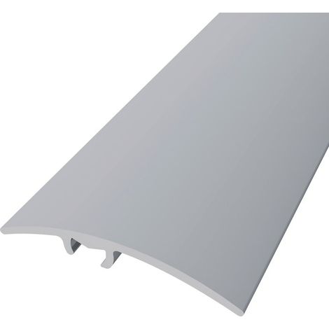 Seuil de niveau en argent 0,93 m – Barre de seuil en aluminium – Résistant à la corrosion – Pour sols intérieurs et extérieurs – Ellen