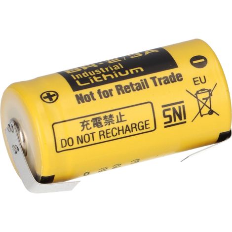 Panasonic Lithium Batterie BR-2/3A 3V 1200mAh BR 2/3A U-Lötfahne (1/5)