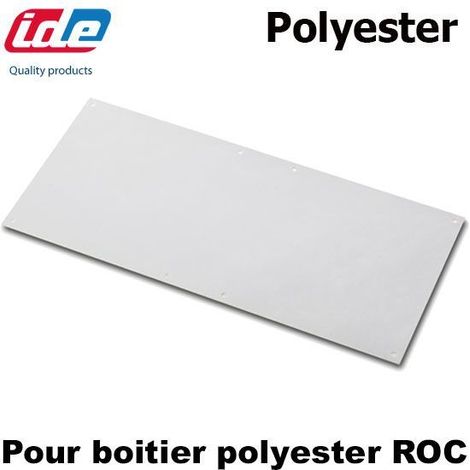 Plaque polyester pour boîtier polyester ROC IDE - Dimensions de la plaque - 220x310mm - ROC34