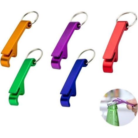 Beer Bottle Opener - 5 Pieces - Aluminum Alloy - Durable - Keychain (1/4)