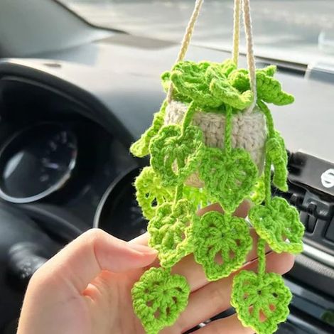 Decoración con plantas colgantes - Accesorios para el hogar - para espejo retrovisor de coche, interior y exterior (1/5)