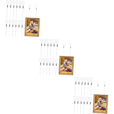 Lot de 36 cordons suspension pour cadres photo, fil métallique (1/5)