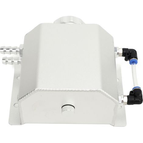 Réservateur d'extension de liquide de refroidissement du moteur universel 1l Sliver de bouteille de réservoir d'alliage d'alliage en aluminium