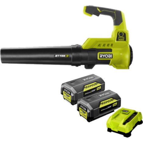 Pack RYOBI Blower 36V Max Power RY36BLA-140 - 2 batterie 4.0Ah - 1 caricatore veloce (1/5)