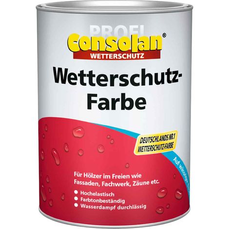 Consolan Wetterschutzfarbe 10 L 225 schwedenrot Farbe Wetterschutz (1/2)